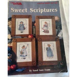 Leisure Arts Sweet Scriptures Cross Stitch Pattern Book By Sandi Gore Evans